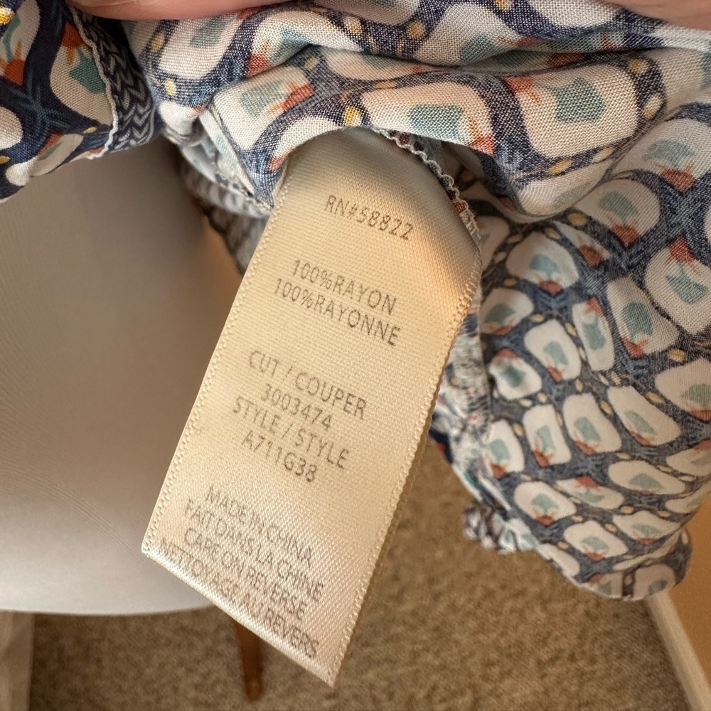 Max Studio Tie Front Button Down Top - image 7